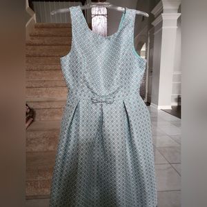 Modcloth Mint Jaquard 50s Style Party Dress NWT